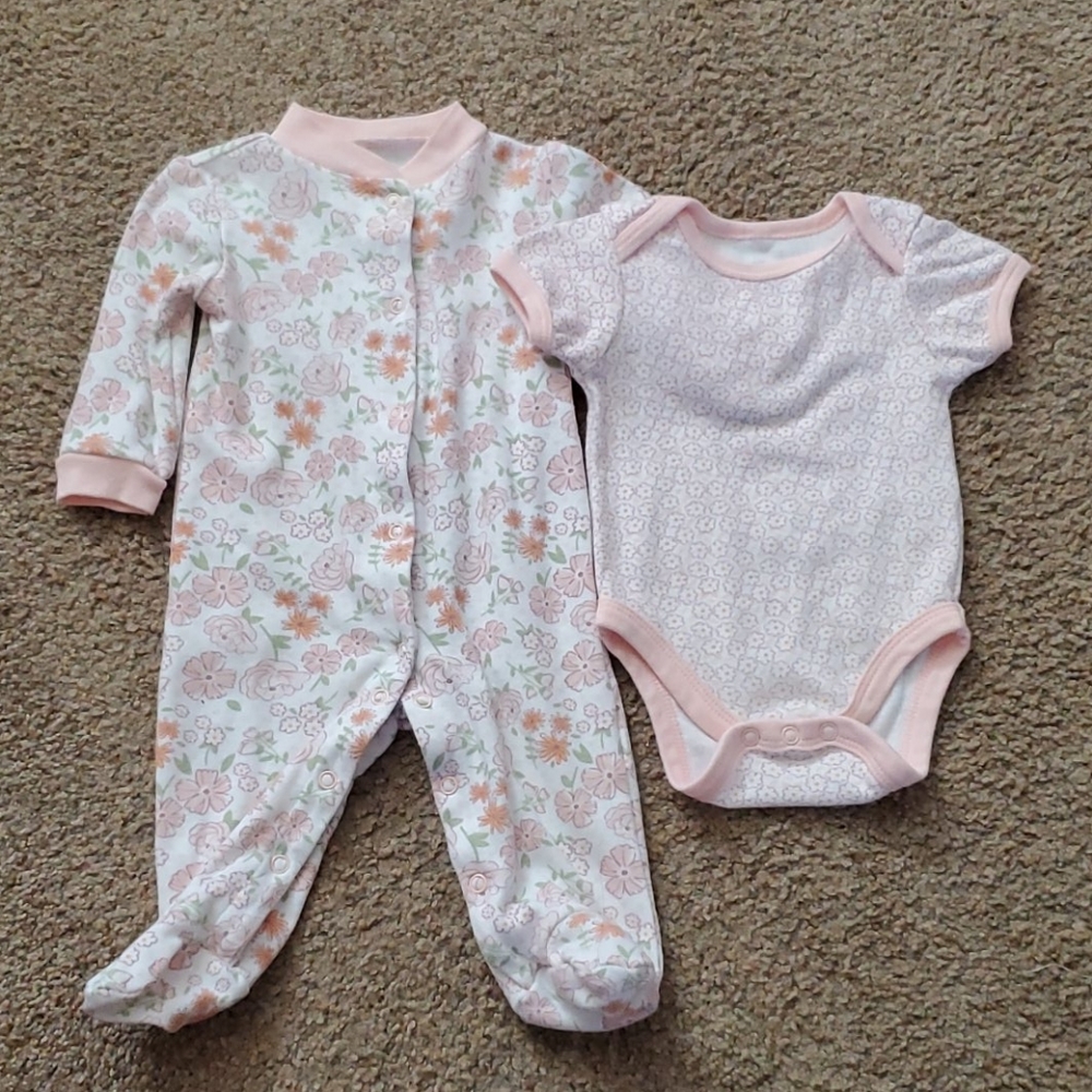 Baby girl pajama with onesie